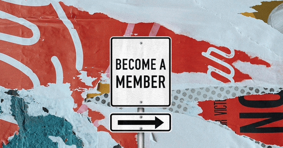 Become a Member sign